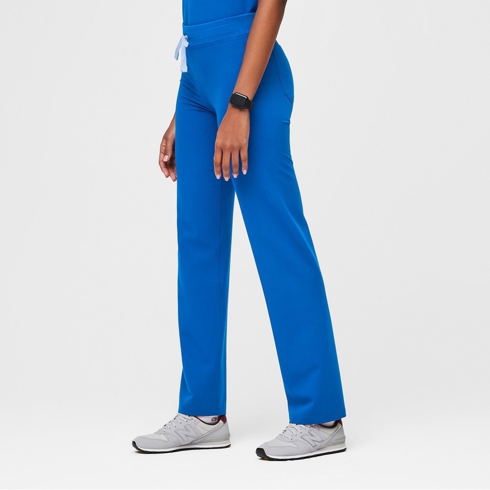 NWT Figs Livingston Basic Scrub Pants Royal Blue Small Tall
